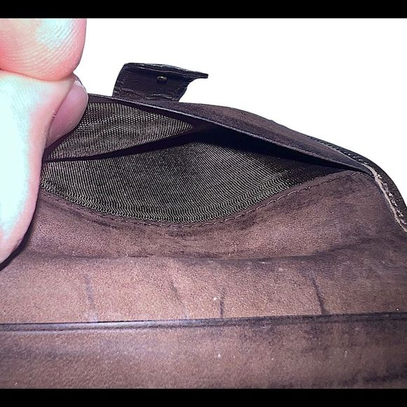 Vintage Mark Cross Brown Leather Snap Wallet - Picture 13 of 16